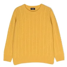 Джемпер из вирджинской шерсти фактурной вязки