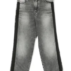 Прямые джинсы с логотипом Прямые джинсы с логотипом