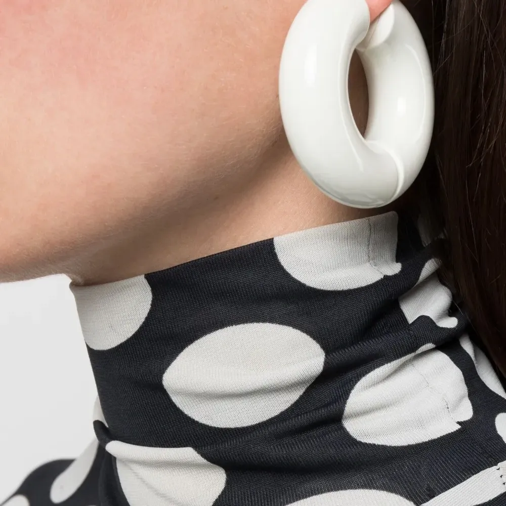 Массивные серьги-кольца Strato