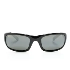 солнцезащитные очки в прямоугольной оправе с логотипом