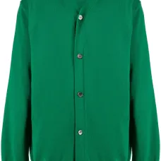 Шерстяной кардиган с V-образным вырезом