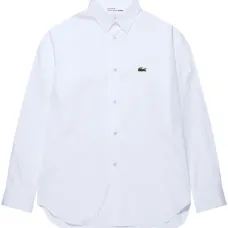 Рубашка с нашивкой-логотипом из коллаборации с Lacoste
