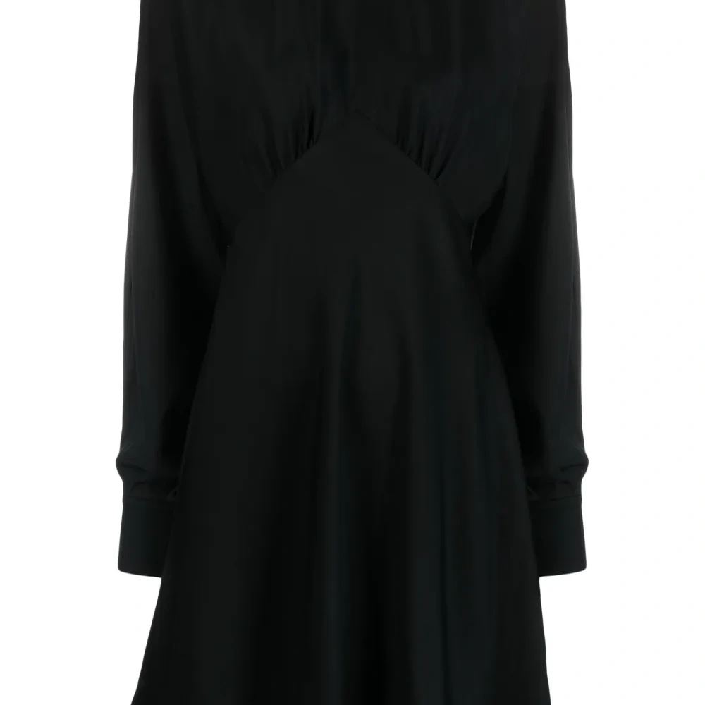 Атласное платье миди