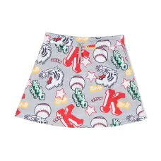 Юбка с кулиской и принтом
