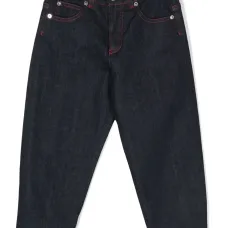 Прямые джинсы с вышитым логотипом