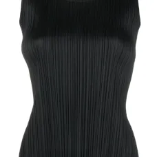 Плиссированный топ с U-образным вырезом