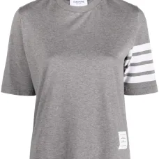 Футболка с полосками 4-Bar и принтом