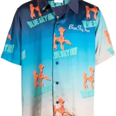 Рубашка с короткими рукавами и принтом