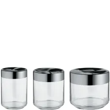 Набор из трех стеклянных банок Набор из трех стеклянных банок