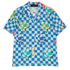 Рубашка в клетку с короткими рукавами