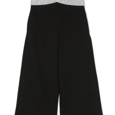 Брюки с перекрестными вставками на поясе