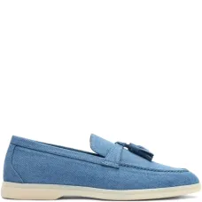 Джинсовые лоферы Leandra с кисточками