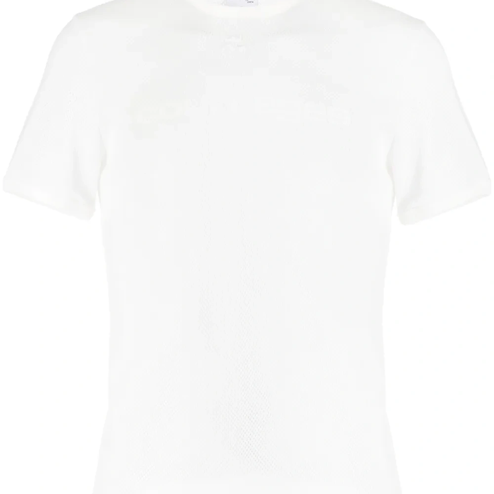 Футболка с вышитым логотипом и перфорацией