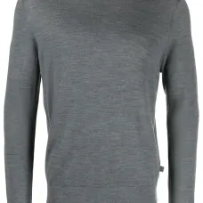 Crew-neck merino wool jumper
