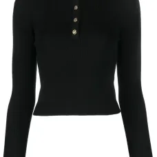 Топ на пуговицах с длинными рукавами