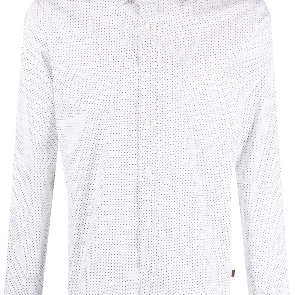 Ls Spread Mosaic Star stretch-cotton shirt