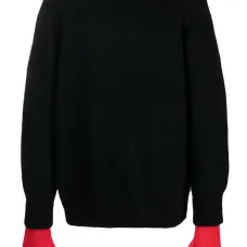 Фактурный джемпер с рукавами-перчатками