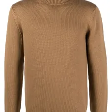 Джемпер из шерсти мериноса с высоким воротником