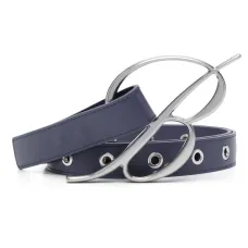 Ремень с пряжкой-логотипом