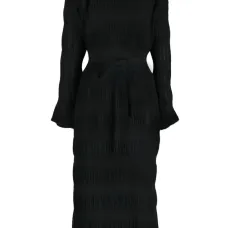 Плиссированное платье миди