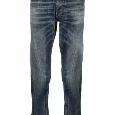 Джинсы с эффектом потертости