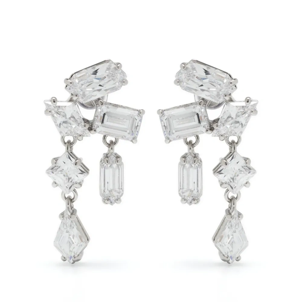 Серьги-подвески Mesmera с кристаллами