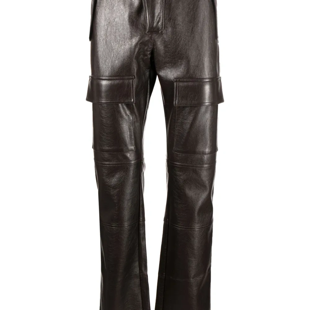 Байкерские брюки прямого кроя