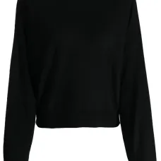 Трикотажный джемпер с высоким воротником