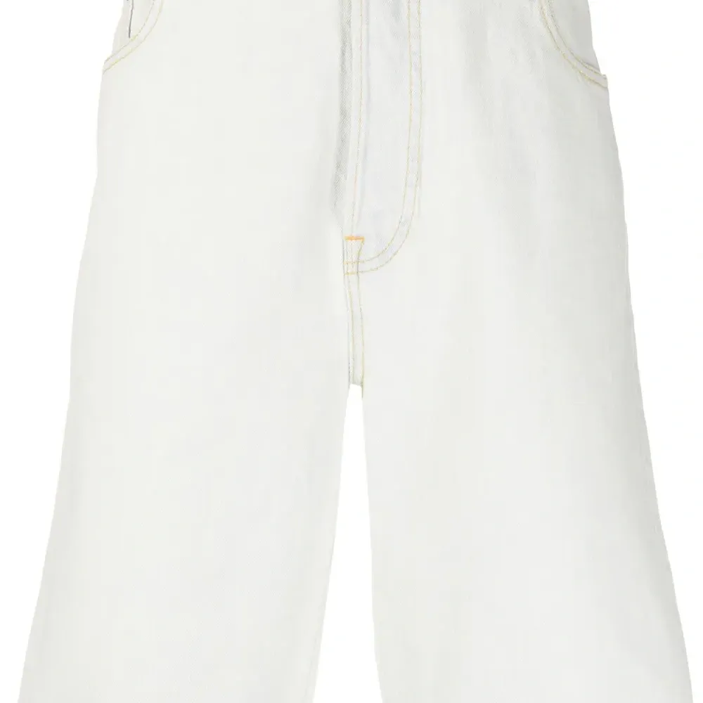 Джинсовые шорты с вышитым логотипом