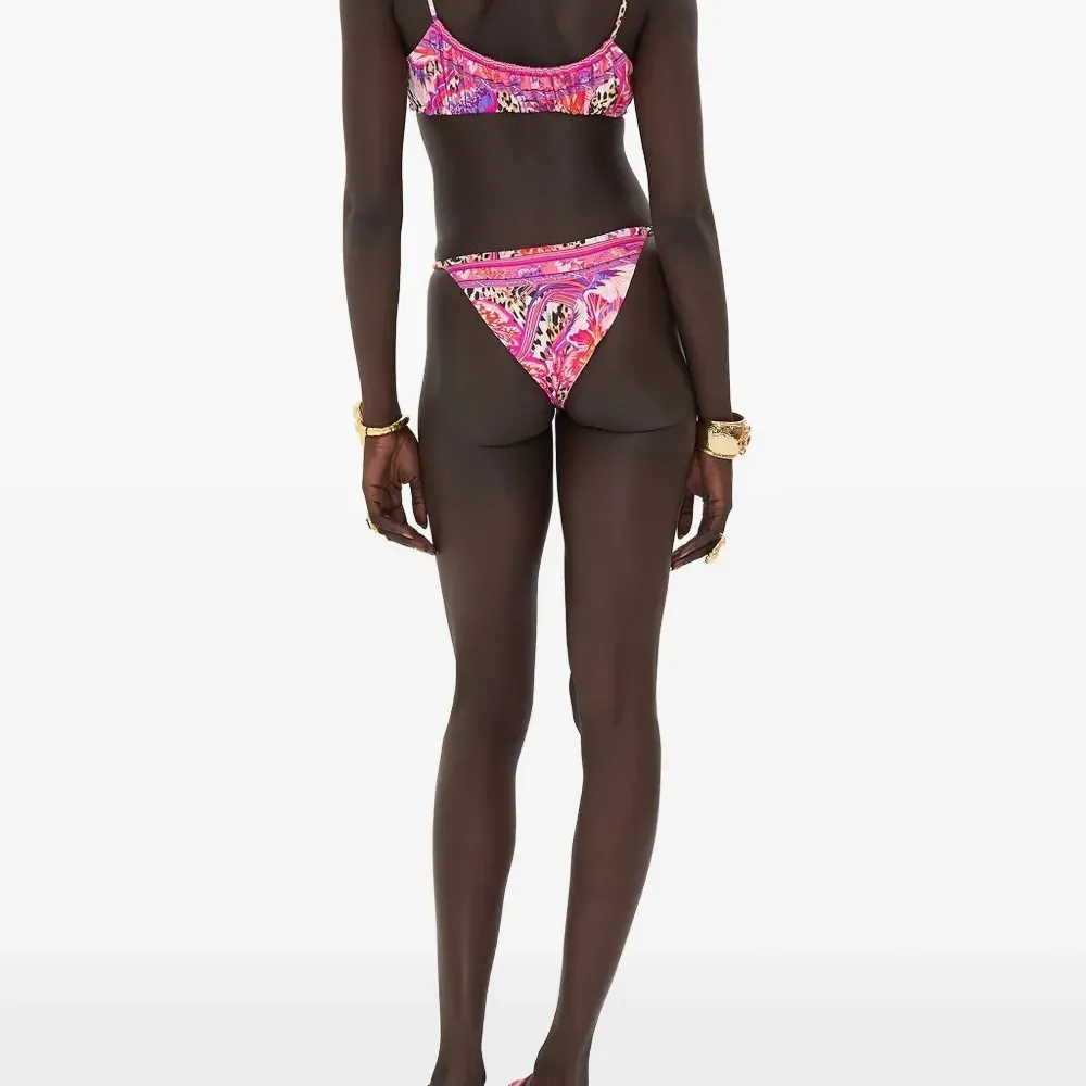 Бикини-топ с абстрактным принтом