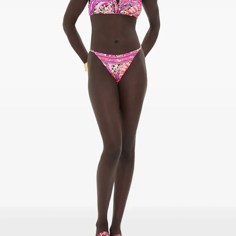 Бикини-топ с абстрактным принтом