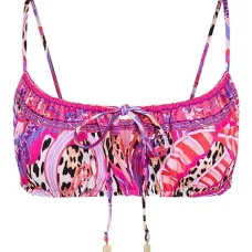 Бикини-топ с абстрактным принтом