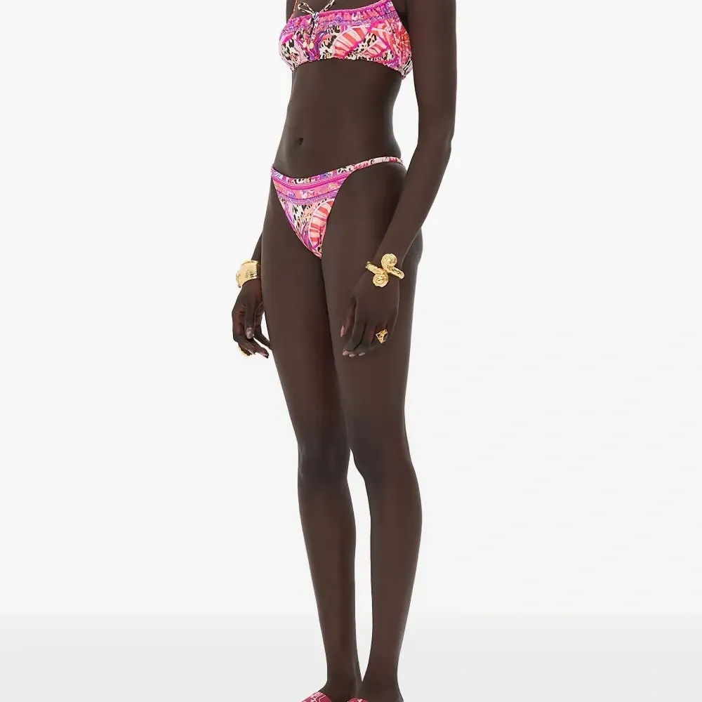 Бикини-топ с абстрактным принтом