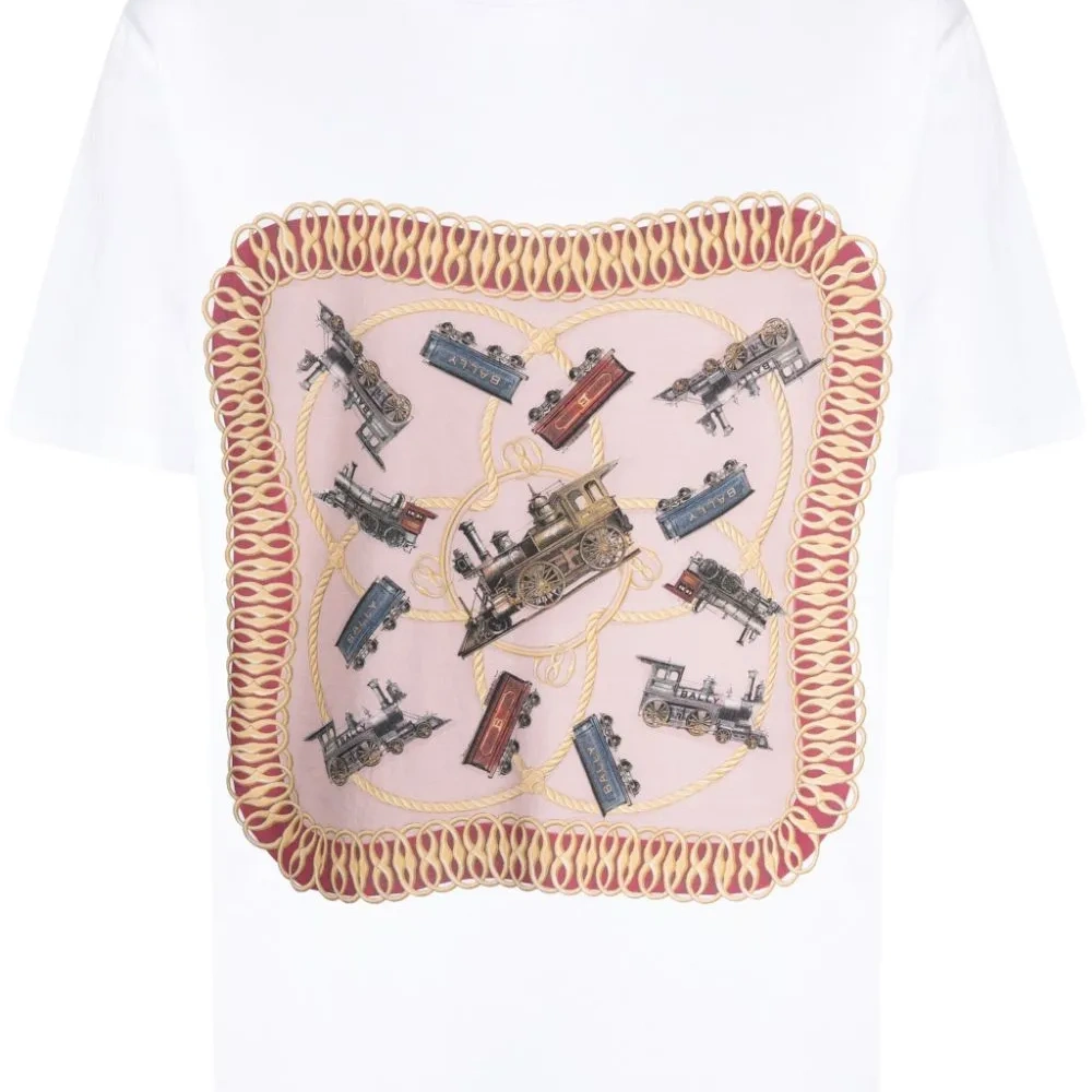 Футболка из органического хлопка с графичным принтом