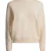 Roll-neck textured wool jumper