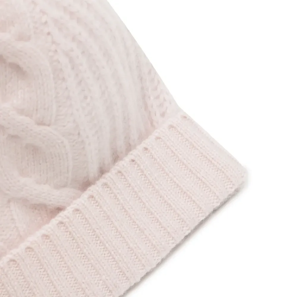 Вязаная шапка бини из органического кашемира