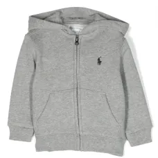 Худи на молнии с вышивкой Polo Pony