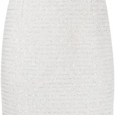 Твидовая юбка мини с пайетками Твидовая юбка мини с пайетками