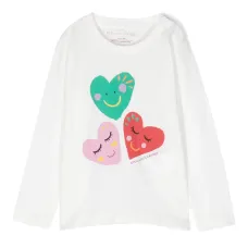 Футболка с длинными рукавами и принтом