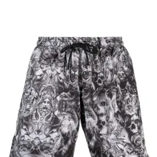 Плавки-шорты с графичным принтом