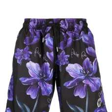 Плавки-шорты с цветочным принтом