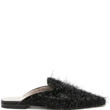 Фактурные мюли с открытым носком Фактурные мюли с открытым носком