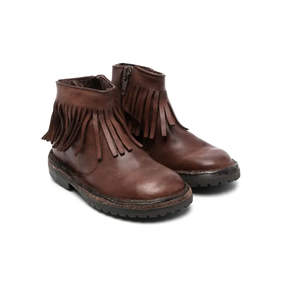 Ботинки с бахромой