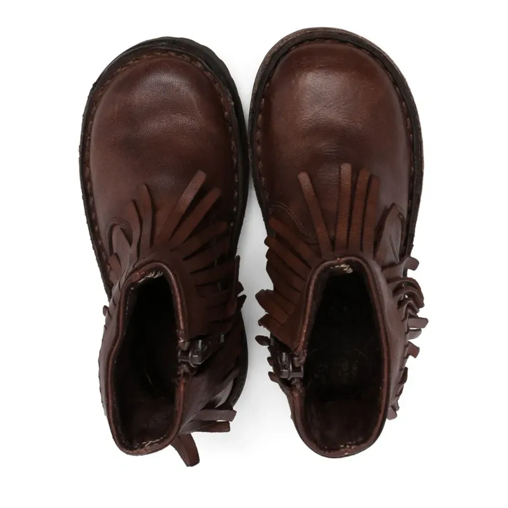 Ботинки с бахромой