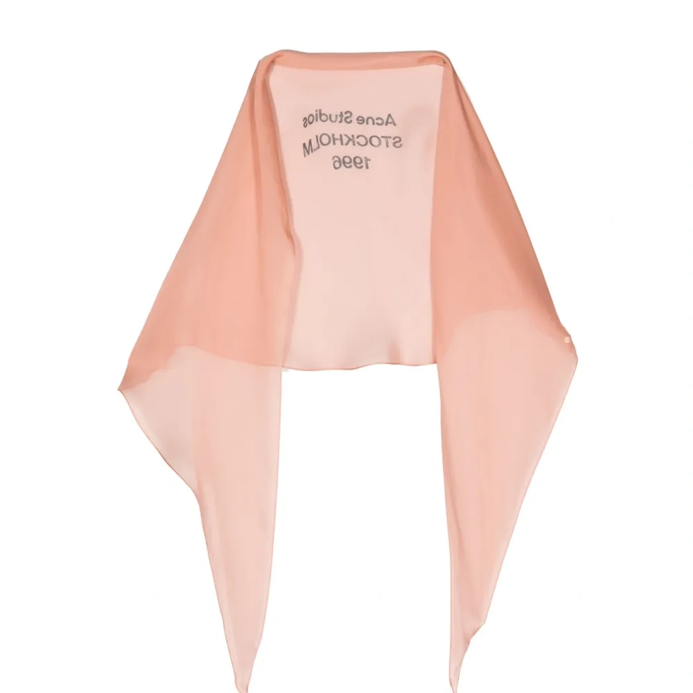 Шелковый платок с графичным принтом