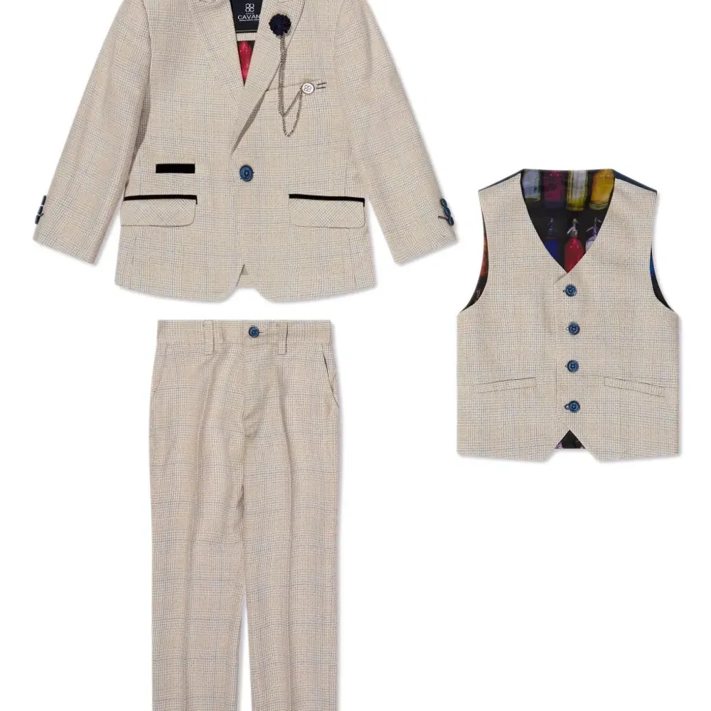 Костюм-тройка с однобортным пиджаком