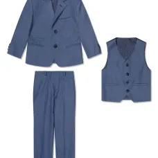 Костюм-тройка с однобортным пиджаком