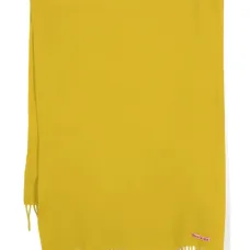 Шерстяной шарф с бахромой