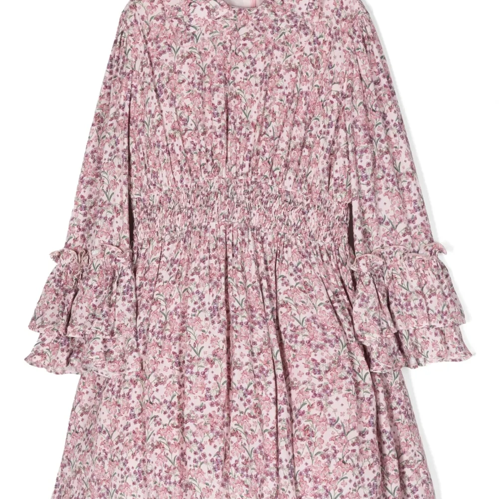 Расклешенное платье с цветочным принтом