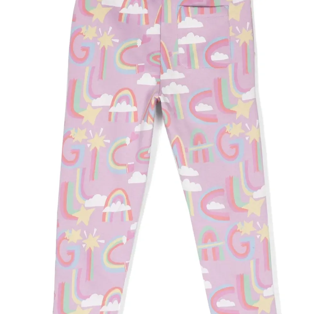 Брюки из органического хлопка с графичным принтом Брюки из органического хлопка с графичным принтом